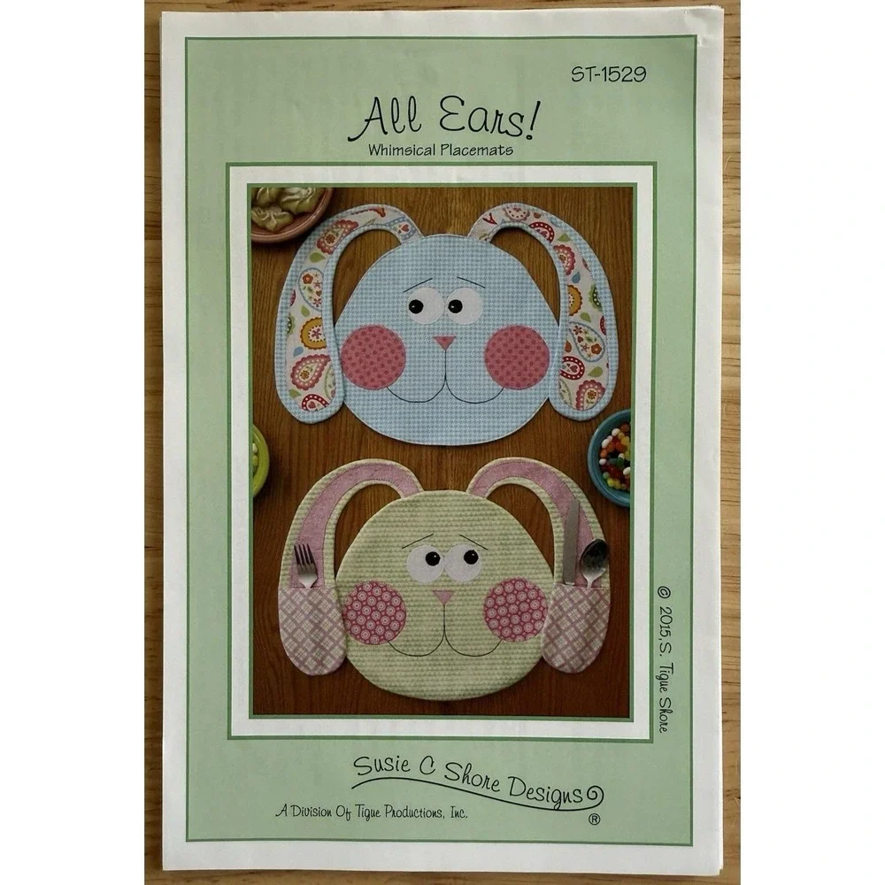 All Ears whimsical Placemats pattern by Susie‎ C. Shore Designs Uncut